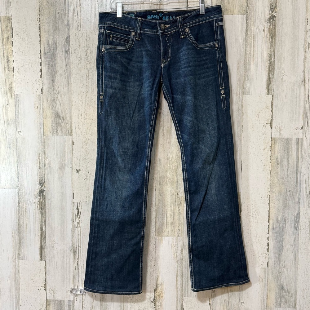 Sang Real Only the Chosen Dark Blue Boot Cut Jeans